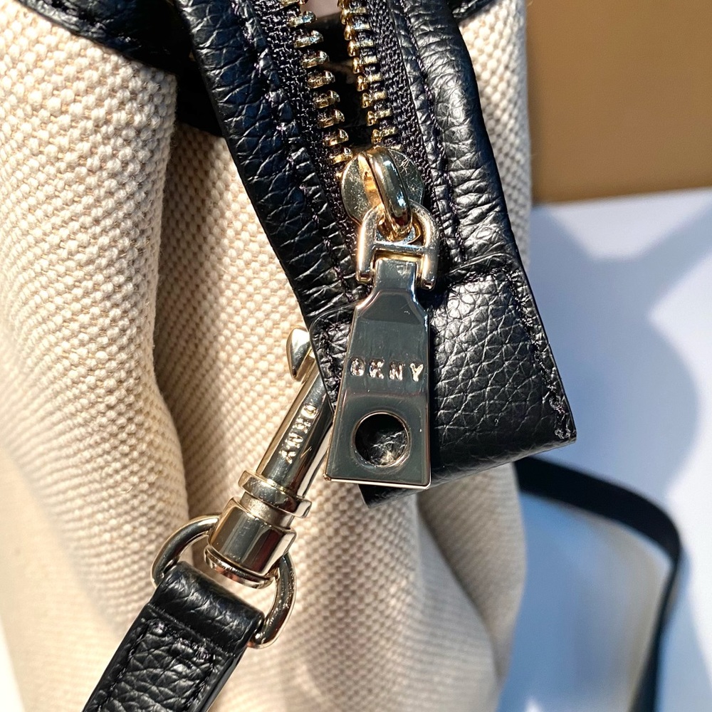 New DKNY Hutton Canvas Satchel Bag with Shoulder Strap (Store Return) - Picture 10 of 16